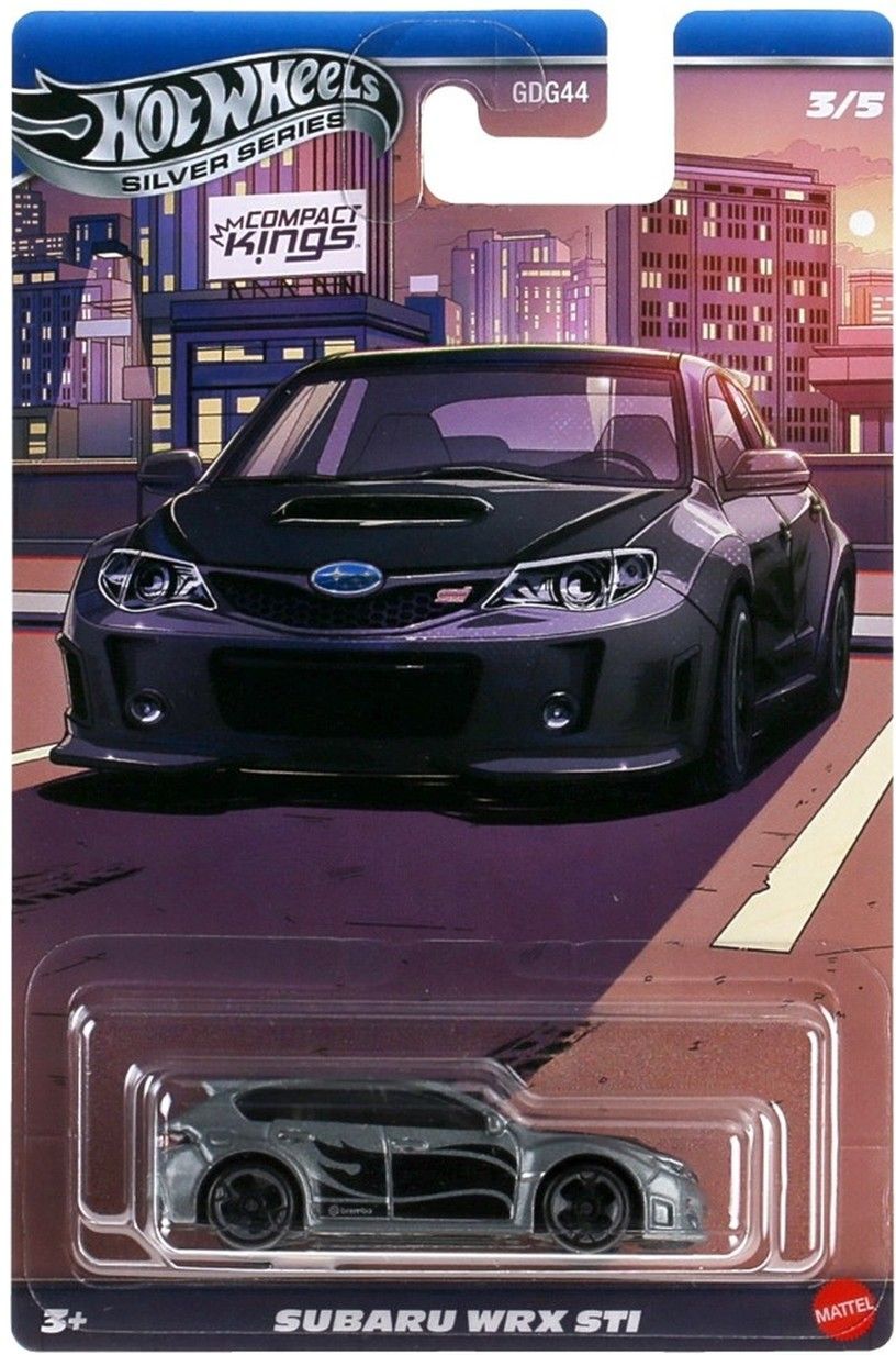 Mattel Hot Wheels Silver Series: Compact Kings - Subaru WRX STI Vehicle (JKX59)