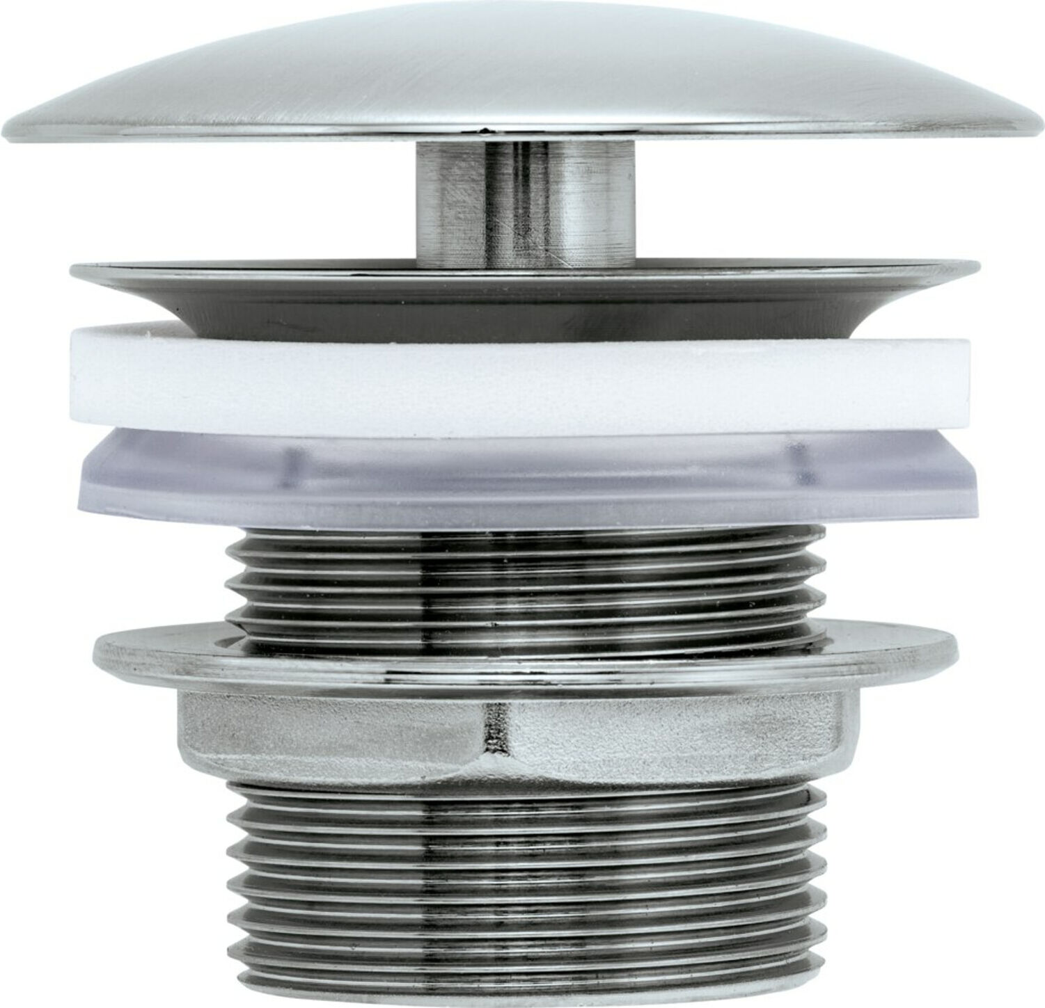 Duravit Schaftventil d 72mm, f WT o. ÜL, Edelstahl gebürstet (0050247000)