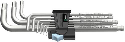 Wera 3950 PKL/9 Innen-Sechskant Winkelschraubendreher-Set 1.5 mm, 2 mm, 2.5 mm, 3 mm, 4 mm, 5 mm, 6 mm, 8 mm, 10 mm 9teilig