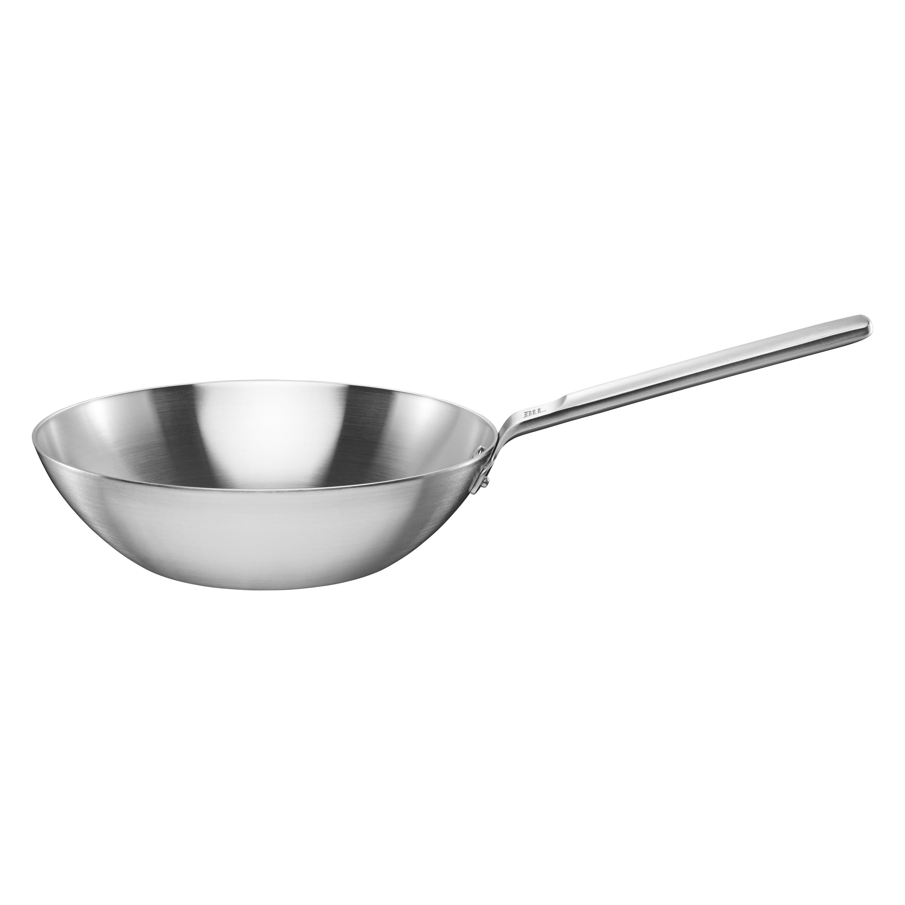 Fiskars Norden Steel Wok, 28cm, unbeschichtet (Edelstahl, 28 x 15 cm) (1067630)