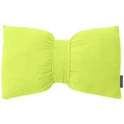 Kissen SCHLEIFE BANG lemon (BH 45x30 cm) - gelb - BH 45x30 cm