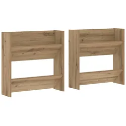 vidaXL Schuhschrank 2 pcs Artisan-Eiche 60 x 18 x 60 cm Holzwerkstoff