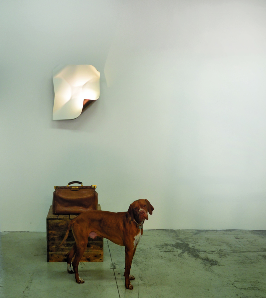 Knikerboker LED-Wandleuchte NON SO! Square 40cm Blattkupfer / Weiß Non So! Square p/pl 40-TR/B 4053121917562