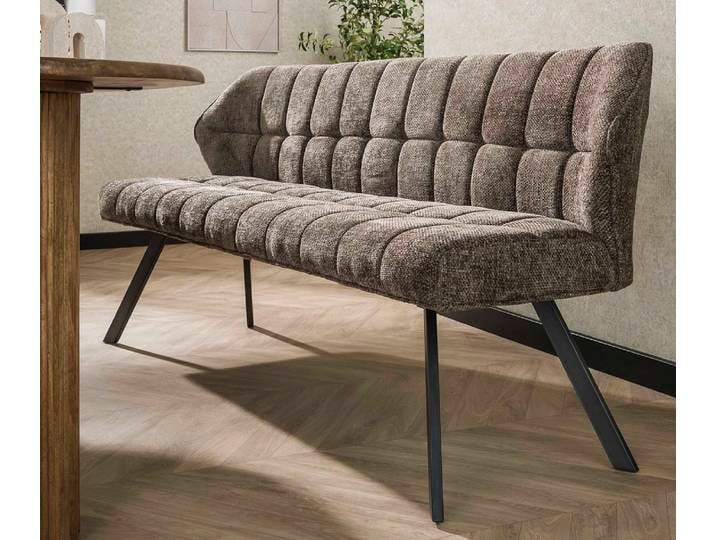 Esszimmerbank Cory , Webstoff , taupe