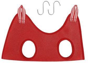 Inspired Living CalmPaws Pet Grooming Hammock For Dogs & Cats Secure Dog Nail Trimming Harness & Bathing Support Sling red l