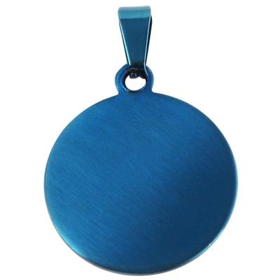 Kettenanhänger ADELIA´S "moderner Schmuck Anhänger aus Edelstahl", blau, Schmuckanhänger, Damen, Edelstahl, Kettenanhänger