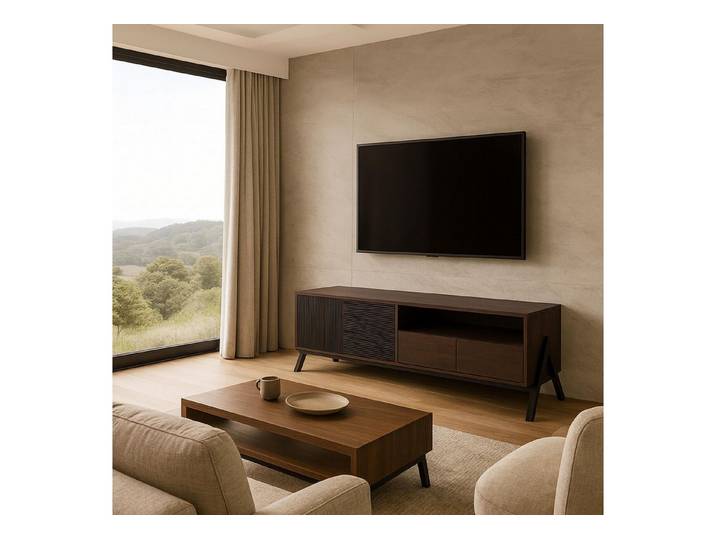 MCW TV-Rack MCW-O40-TV, Mit strukturierten Türen
