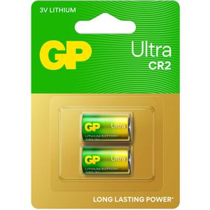 GP Batterien Lithium, 3V, 10 Jahre lagerfähig, CR2 / CR17355 / CR15H270, 2 Stück