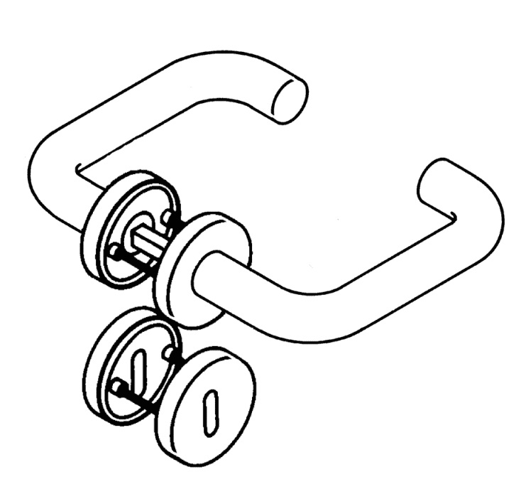 HEWI Drückergarnitur 111.23 (R-Technik)