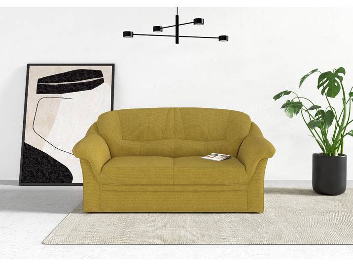 2-Sitzer Sofa, Polyester, Senf, 146×82 cm, Komfortabel, Klassisch, Domo-Collection