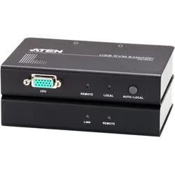 Aten CE700A KVM Verlängerung VGA USB 150m, KVM Switch, Grau, Schwarz