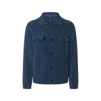 Strickjacke MAERZ MUENCHEN "Maerz Muenchen 544000 Strickjacke Herren Bekleidung", Herren, Gr. 50, blau, 100% Baumwolle, Strickjacken Strickjacke
