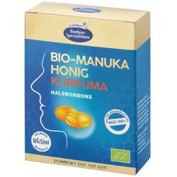 Bio-Manuka Honig - Halsbonbons Kurkuma MGO 300+ 100g