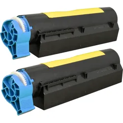 2 Kompatible Toner ersetzt Oki 44574702 Doppelpack schwarz