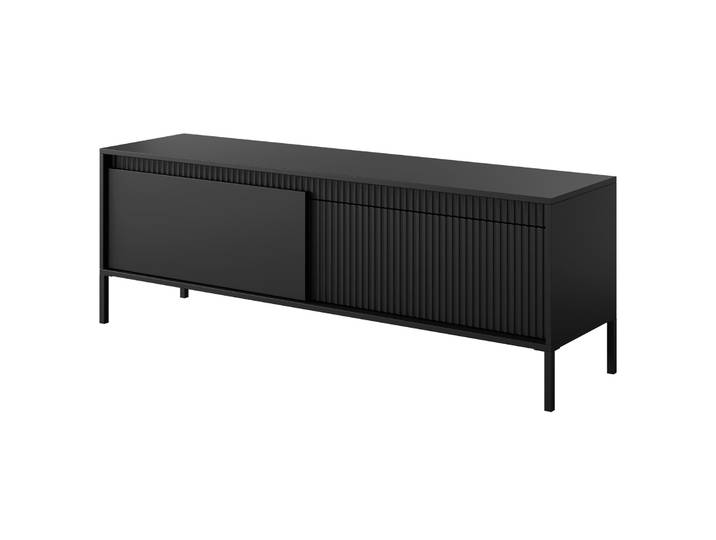Falsetto TV-Schrank, zweiflügelig mit gerillter Front, 154 cm,