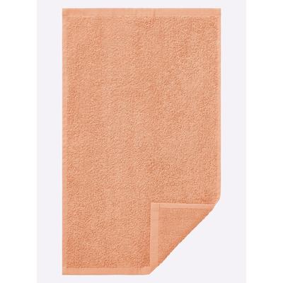 Handtuch WÄSCHEPUR Gr. 2, rot (apricot), B:70cm L:140cm, 100% Baumwolle, Handtücher