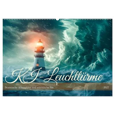 KI-Leuchttürme (Wandkalender 2027 DIN A2 quer), CALVENDO Monatskalender