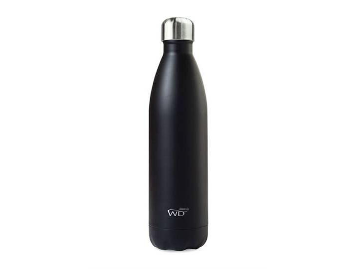 Thermosflasche Easy Life schwarz Drehverschluss 0.75 l - Material: Edelstahl