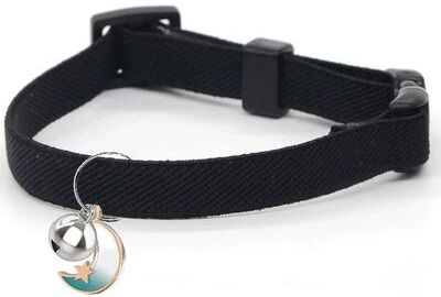 Uplift Picks Lightweight Stretch Safety Cat Collar For Kittens Small Cats Puppies And Everyday Pet Comfort Wear black 16 25 Cm