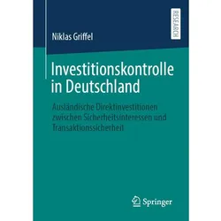 Investitionskontrolle in Deutschland, Fachbücher von Niklas Griffel