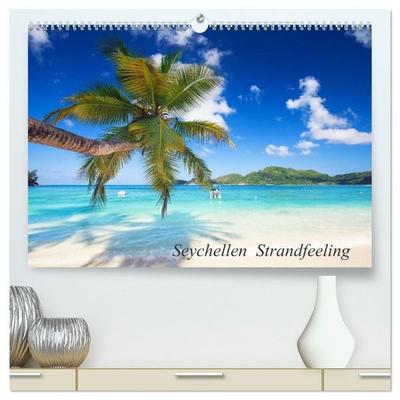 Seychellen Strandfeeling (hochwertiger Premium Wandkalender 2027 DIN A2 quer), Kunstdruck in Hochglanz