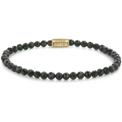 REBEL & ROSE - BRACELETS BEADS - Green Glam Rocks - gold / 4 MM