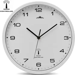Monzana monzana Funkwanduhr Weiß Ø31cm