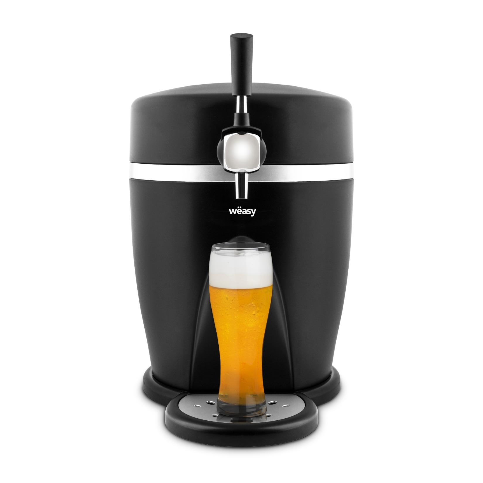 Wëasy Bierzapfanlage PINT568, Kompatibel mit 5L Fässern, 60W, 3°C bis 6°C, Integriertes Kühlsystem, Haltbarkeit bis zu 30 Tagen