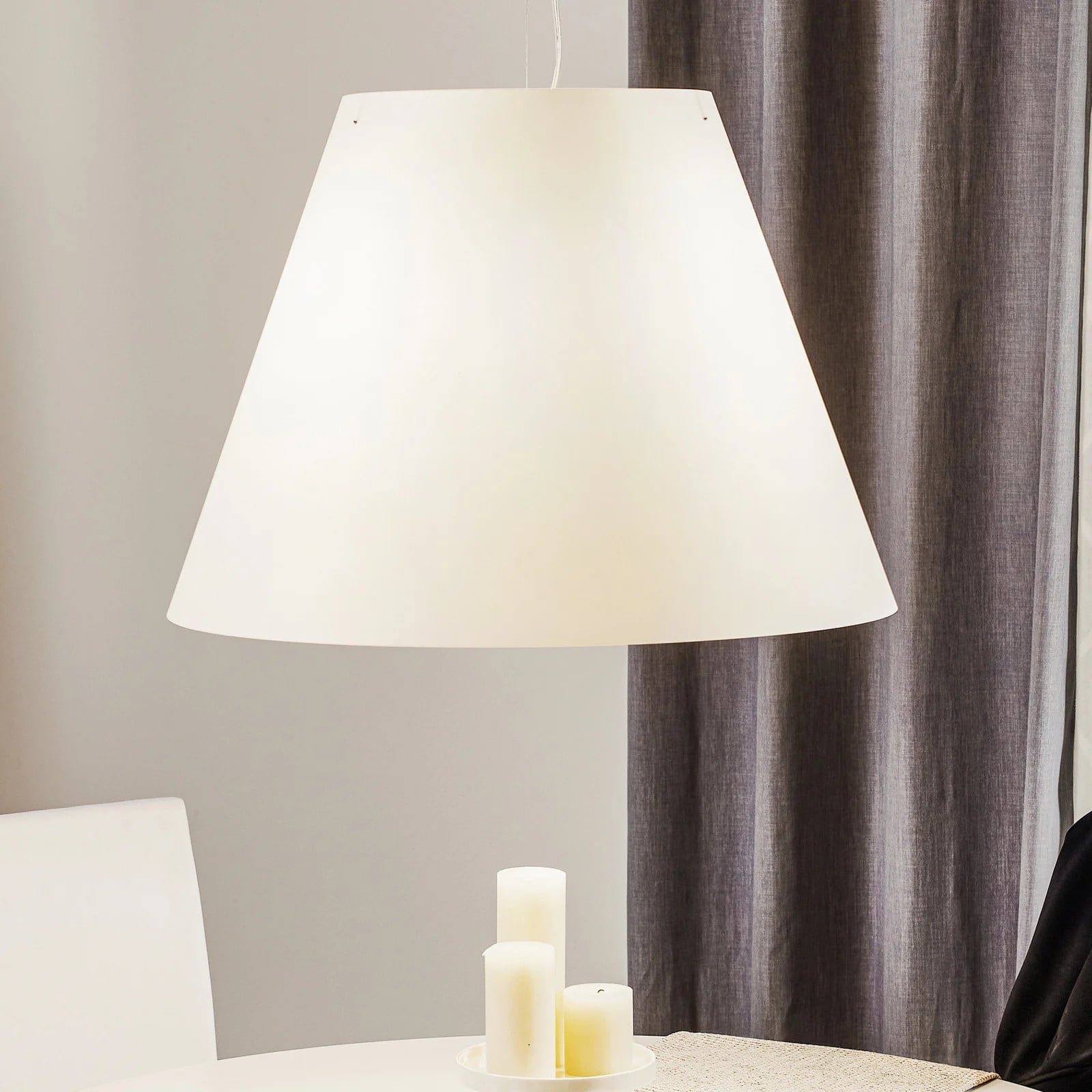 Luceplan Grande Costanza hanglamp van kunststof voor de woonkamer