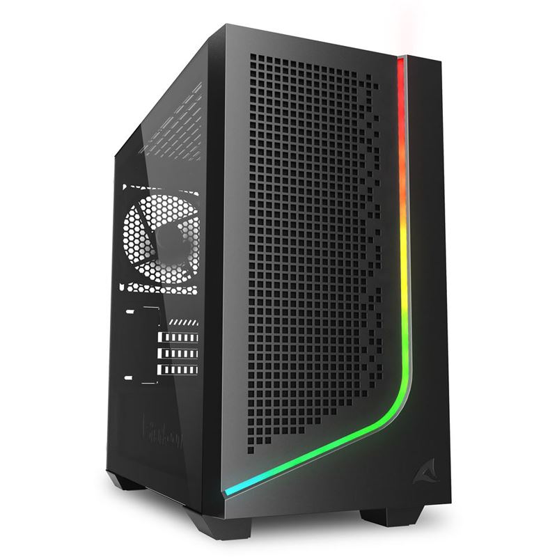 Sharkoon J1000 ARGB Mini Tower ohne Netzteil schwarz