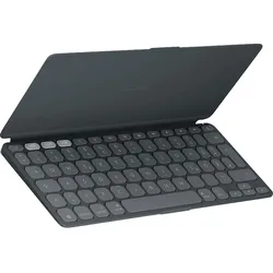 LOGITECH Keys-To-Go 2 für iPad, iPhone, Mac und Apple TV kabellose Tastatur Graphite