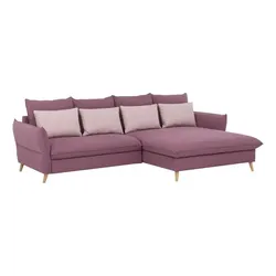 Exxpo by Gala Ecksofa mit Funktion Walker Stoff Wine Red