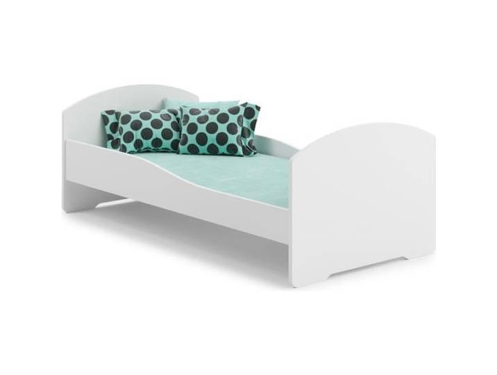 Lit enfant LUK 140x70 cm BLANC -sommier + matelas