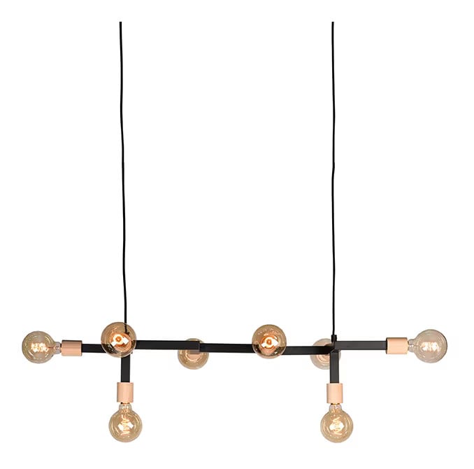 LABEL51 Hanglamp Loco Bar - Zwart - Metaal