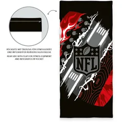 NFL Fitness-Tuch mit Flap Größe 50x110 + 15 cm