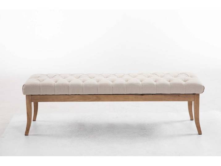 TPFLiving Sitzbank Romeo Stoff antik-hell 150 - creme Stück