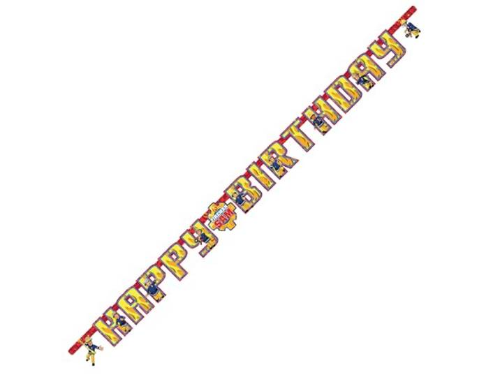 Amscan International 9902180 letterslinger, 1,6 m x 13 cm, met tekst 'Happy Birthday' voor kinderverjaardag