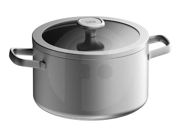 Kasserolle BERGHOFF Leo Graphite 24 cm , silber (grau), Ø:24cm, Töpfe, Kasserolle