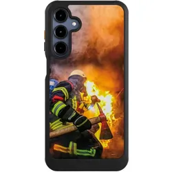 Nivocase Hülle für Samsung Galaxy A16 5G Handyhülle NIVOcore Case Schwarz Feuer Feuerwehr Lebensretter (Samsung Galaxy A16 5G), Smartphone Hülle, Schwarz