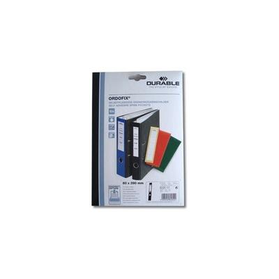 DURABLE 809001 Durable Rückenschilder ORDOFIX® lang/breit schwarz 10 Stück