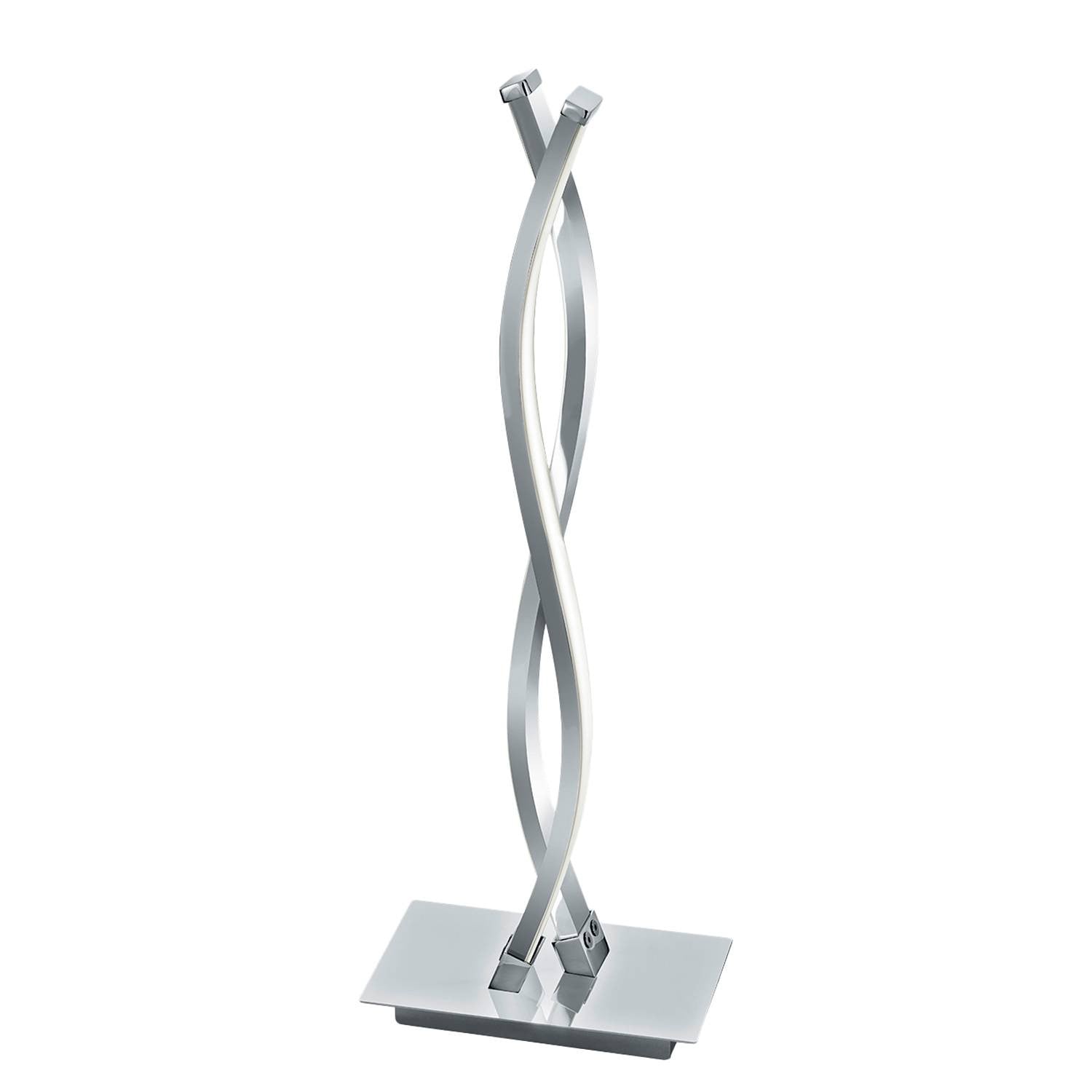 Eglo Lasana 2 LED tafellamp modern zilver en wit B/D/H: 16 x 46 x 10 cm
