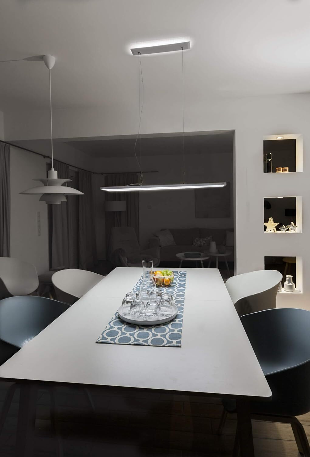 Müller-Licht ophangsysteem Square Switch voor LED paneel, afmetingen 90 x 35 x 410 mm