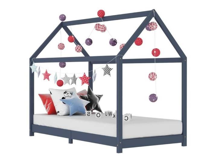 MODE Excellent qualité - Lit enfant cabane - Style junior - Garçon fille - Cadre de lit Structure lit contemporain coucher ch4466