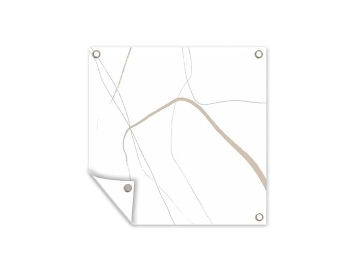 Tuinposter - 200x200 cm - Abstract - Minimalisme - Line art