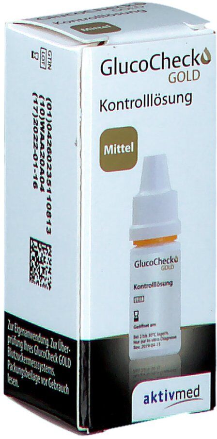 Gluco Check Gold Kontrolllösung mittel 4ml