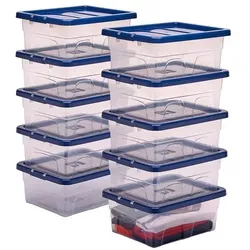 Bankers Box System 10 Aufbewahrungsboxen »Bankers Box« 32,0/40,0/17,0 cm 15.0 L transparent, 17x40 cm