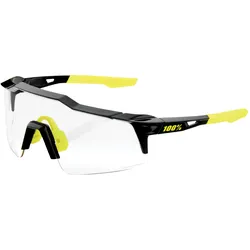 100%, Unisex, Sportbrille, Brille Speedcraft SL Gloss (Black, Gloss Black, photochromisch, Transparent), Schwarz