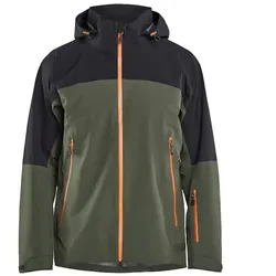 Shelljacke "STRIKER" - L - waldgrün/rost