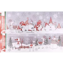 Glitzernde Weihnachtsfensterfolie - 21 x 60 cm, verschiedene Designs