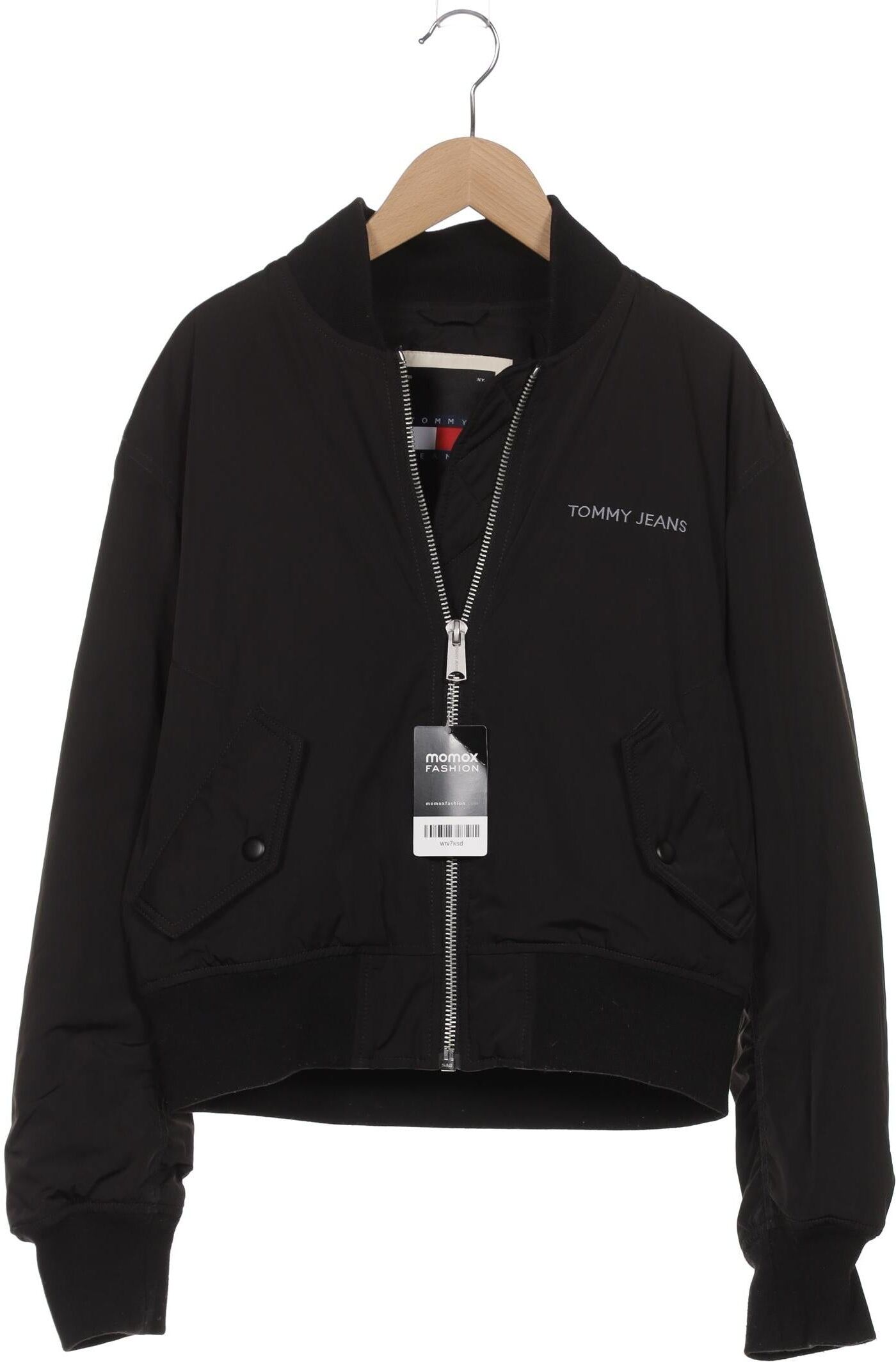 Tommy Jeans Damen Jacke, Schwarz, Gr. S, Elasthan / Synthetik - Second Hand